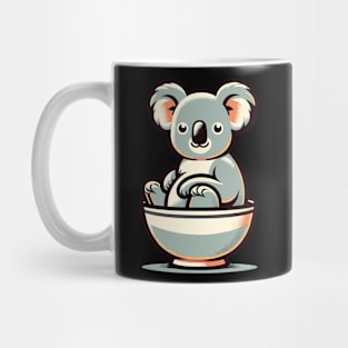 Cute koala sitting in a bowl Mug